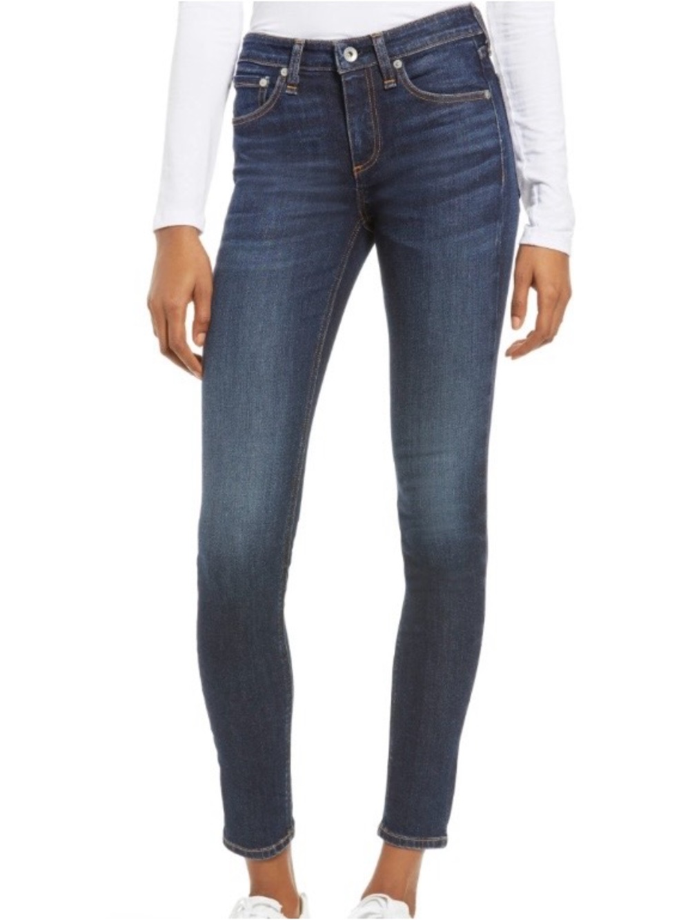 Rag & Bone Cate Dark Blue Skinny Jeans